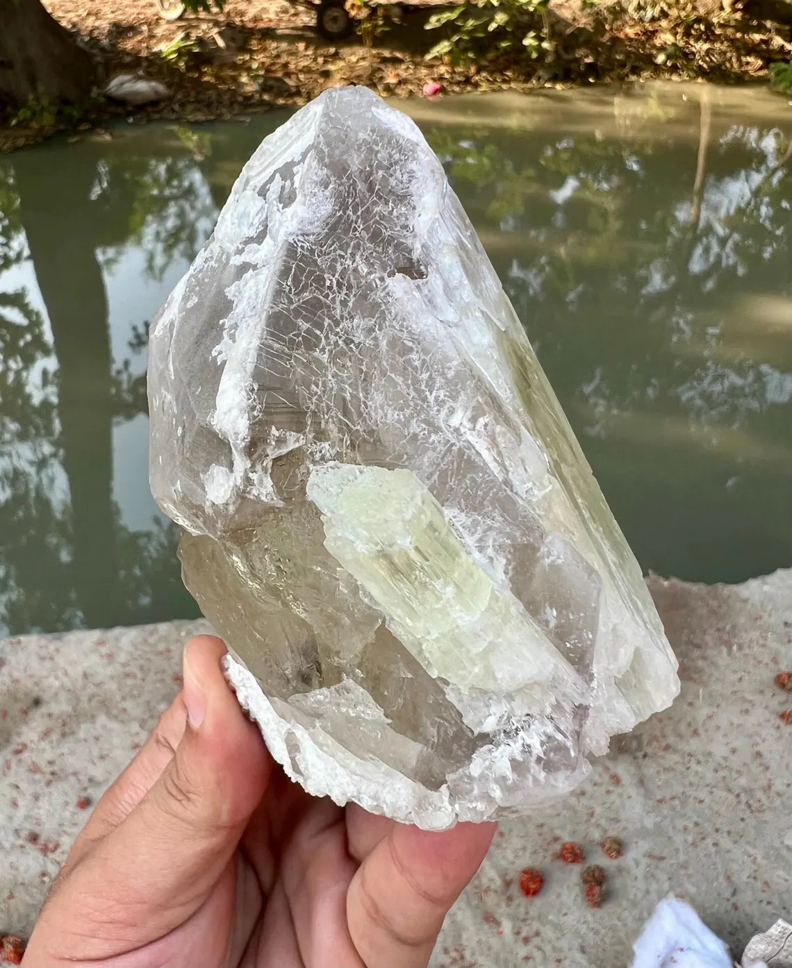 Kunzite on Quartz from Afghanistan - 440 gram