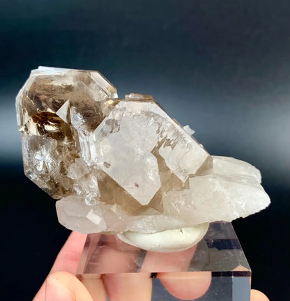Elestial Smoky window Quartz Crystal from Afghanistan - 152 gram