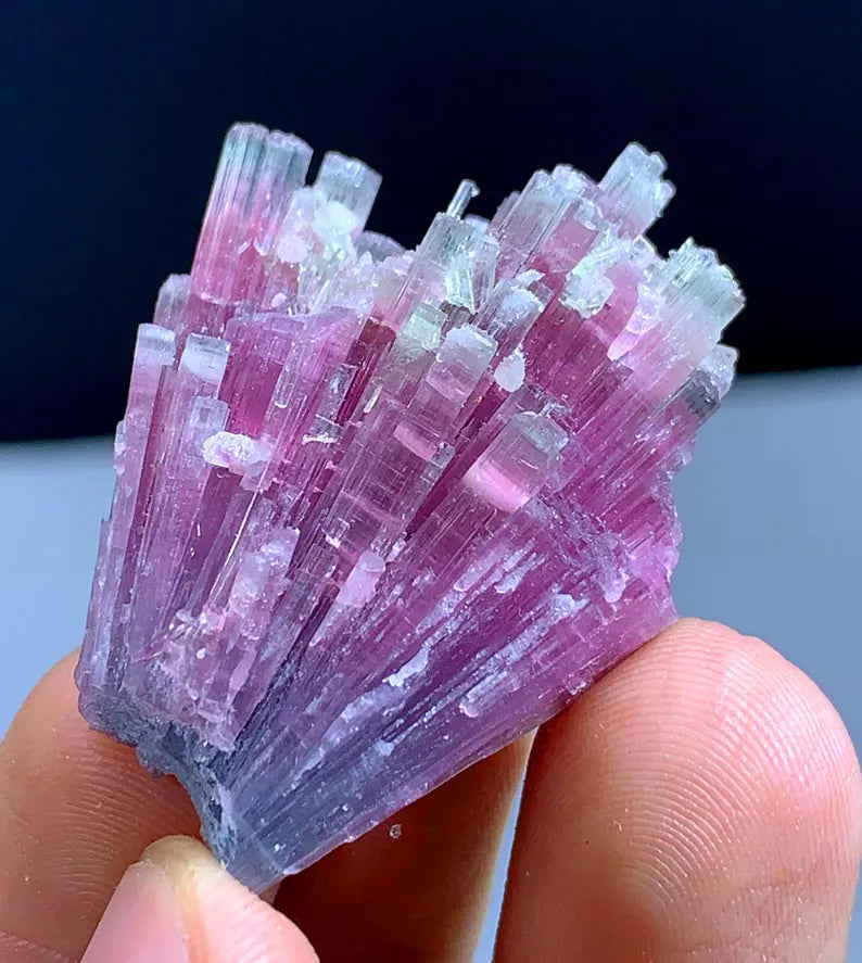 Cotton Candy Tourmaline Cluster Bunch from Afghanistan - 66.10 Carats