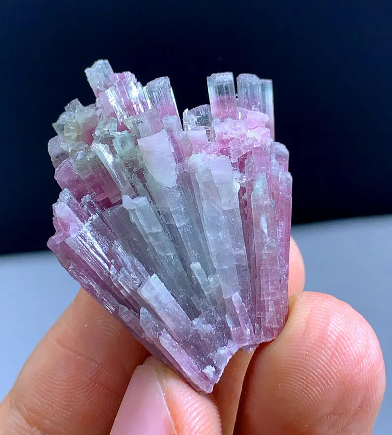 Cotton Candy Tourmaline Cluster Bunch from Afghanistan - 66.10 Carats