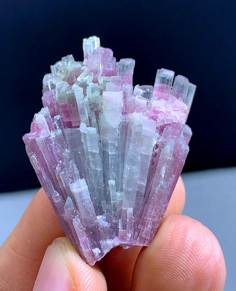 Cotton Candy Tourmaline Cluster Bunch from Afghanistan - 66.10 Carats