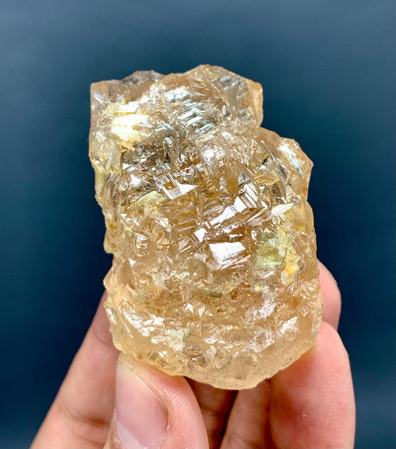 Etched Honey Brown Topaz Crystal from Pakistan - 99 Gram