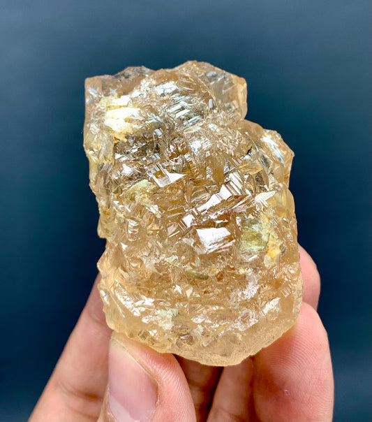 Etched Honey Brown Topaz Crystal from Pakistan - 99 Gram