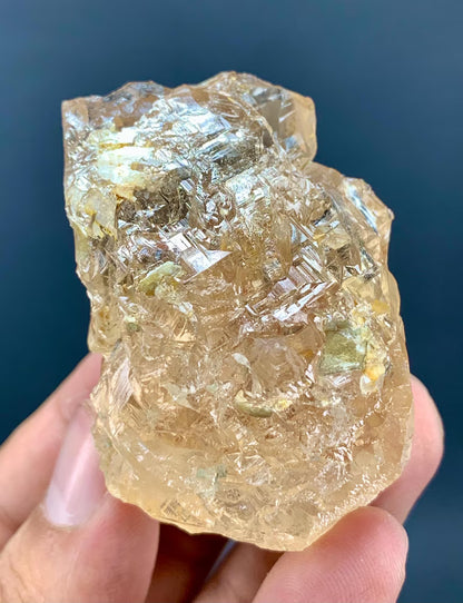 Etched Honey Brown Topaz Crystal from Pakistan - 99 Gram
