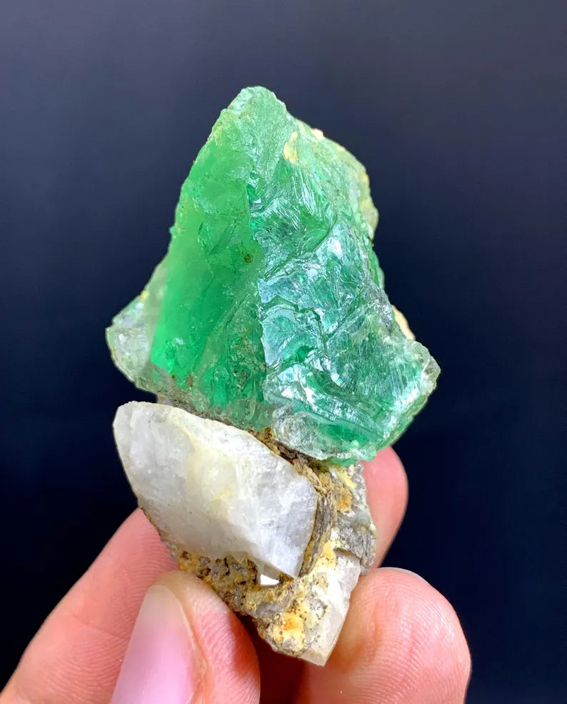 Green Fluorite Crystal from Pakistan - Gram