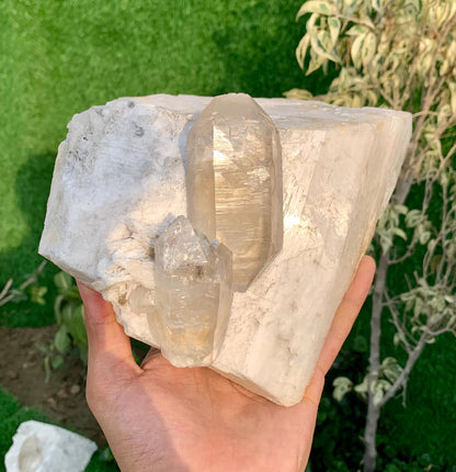 Natural Quartz Crystals n Feldspar from Pakistan - 1992 Grams