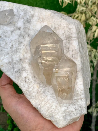 Natural Quartz Crystals n Feldspar from Pakistan - 1992 Grams