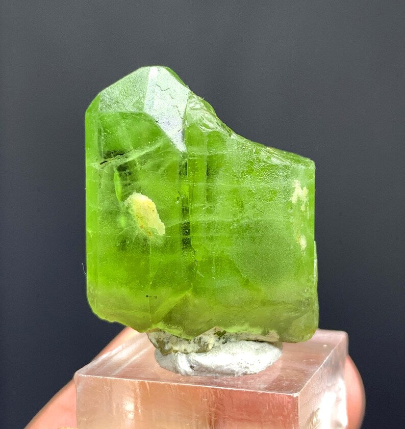 Green Peridot Crystal from Pakistan - 59.20 Carats