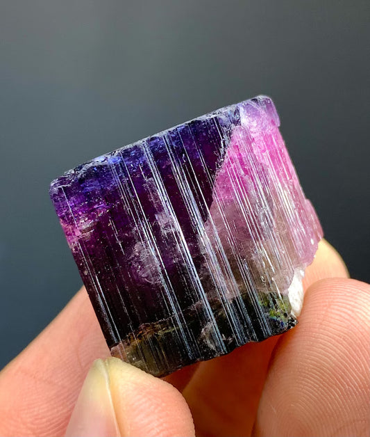 Tricolor Tourmaline Crystal from Afghanistan - 16 Gram