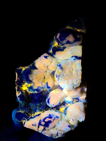 FLuorescent Rare Blue Afghanite Specimen from Afghanistan - 833 Gram
