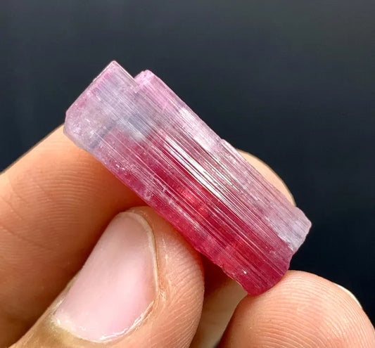 Bicolor Tourmaline Crystal from Afghanistan - 18.00 Carats