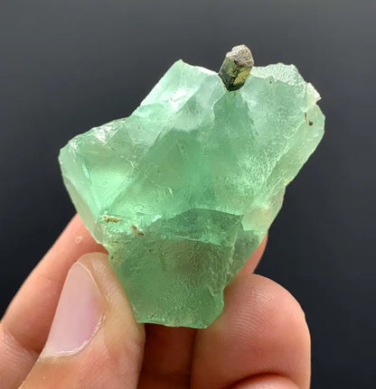 Green Cap Tourmaline with Green Fluorite from Pakistan - 23 Gram