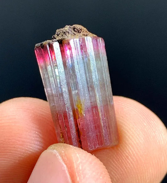Bicolor Tourmaline Crystal from Afghanistan - 11.30 Carats
