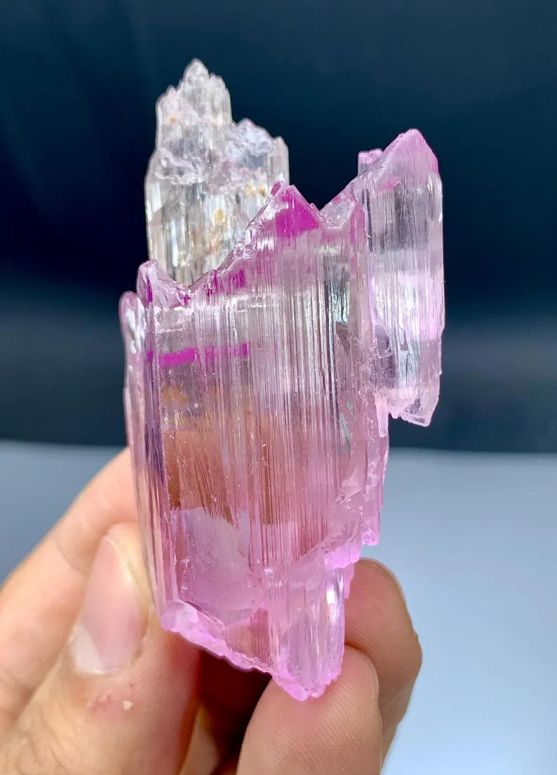 Gemmy Pink Kunzite Crystal with Spikes from Afghanistan - 59 Gram