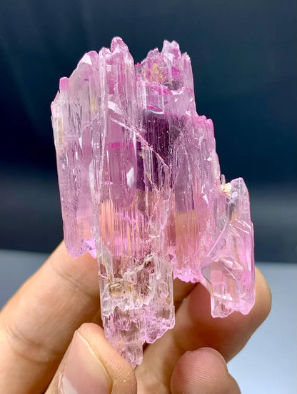Gemmy Pink Kunzite Crystal with Spikes from Afghanistan - 59 Gram