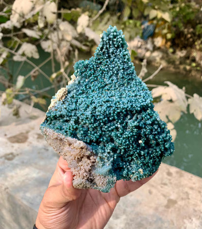 Bicolor Chalcedony Grape Agate Specimen from Indonesia - 511 Gram
