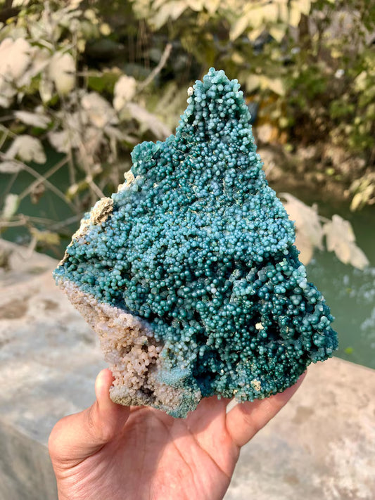 Bicolor Chalcedony Grape Agate Specimen from Indonesia - 511 Gram