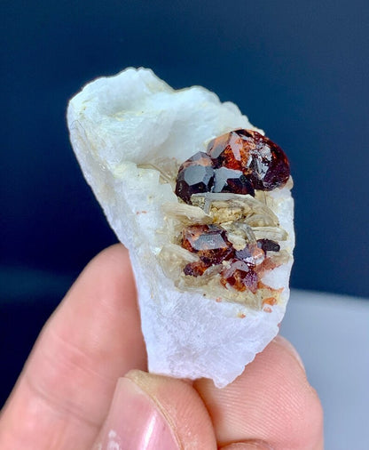 Red Garnet with Mica on Matrix from Pakistan - 21 Gram