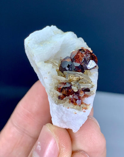 Red Garnet with Mica on Matrix from Pakistan - 21 Gram