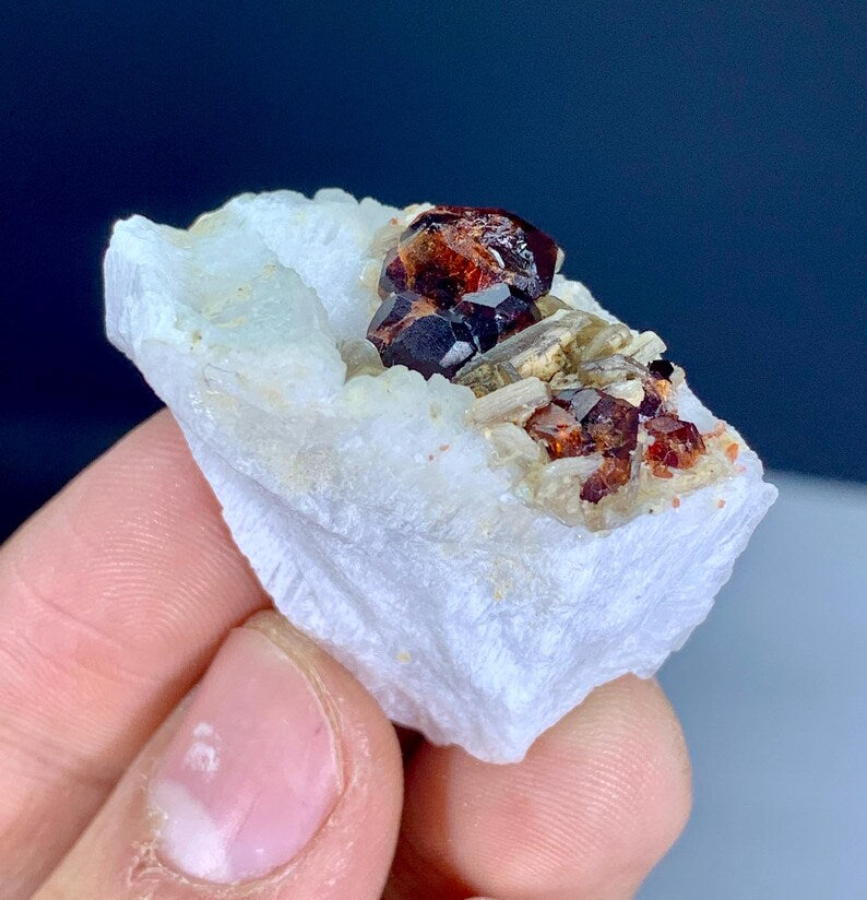 Red Garnet with Mica on Matrix from Pakistan - 21 Gram