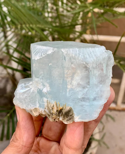Blue Aquamarine Crystal with Mica from Pakistan - 256 Gram