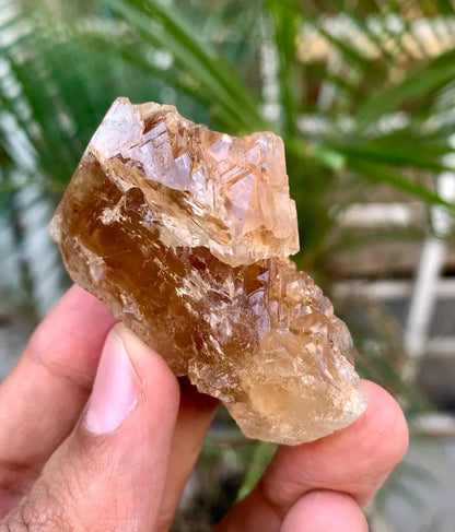 Etched Topaz with Spike Terminations from Pakistan - 52 Gram