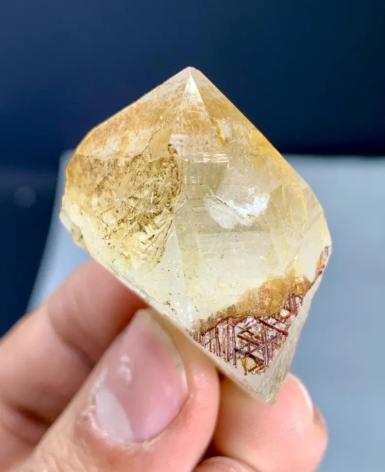 Rare Sagenite Rutile on Quartz from Skardu Pakistan - 24 Gram