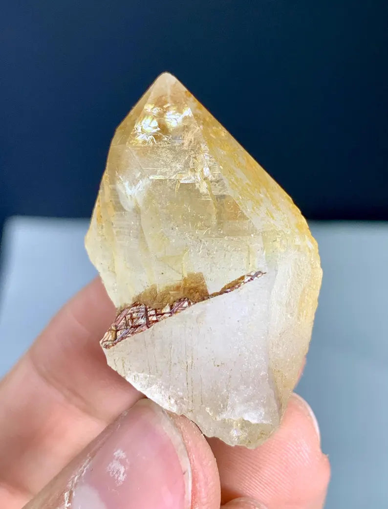 Rare Sagenite Rutile on Quartz from Skardu Pakistan - 24 Gram