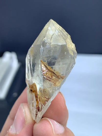 Golden Sagenite Rutile on Quartz from Pakistan - 28 Gram