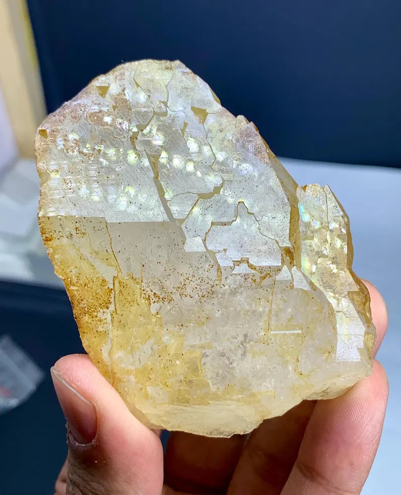 Golden Sagenite Rutile on Terminated Quartz from Pakistan - 167 Gram