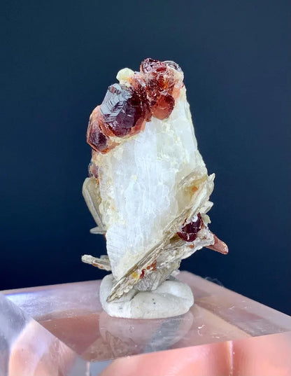 Red Spessartite Garnet Cluster from Pakistan - 08 Grams