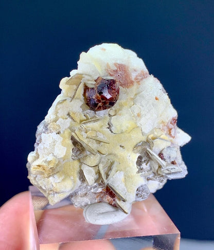 Red Garnet on Star Mica from Pakistan - 16 Gram