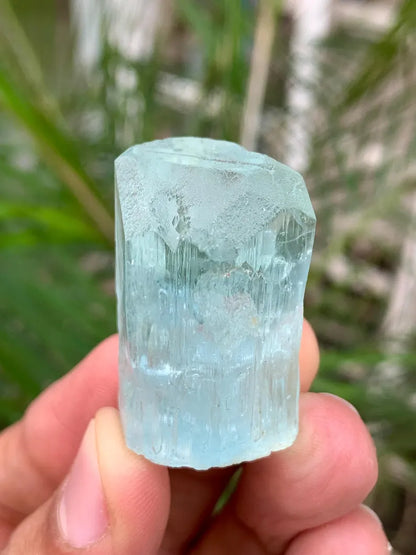 Diamond Cut Blue Aquamarine Crystal from Pakistan - 23 Gram