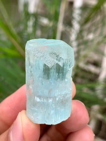 Diamond Cut Blue Aquamarine Crystal from Pakistan - 23 Gram