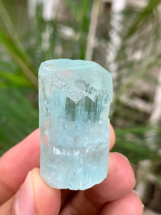 Diamond Cut Blue Aquamarine Crystal from Pakistan - 23 Gram