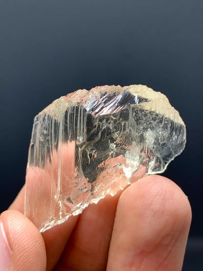 Fluorescent Yellow Triphane Kunzite Crystal from Afghanistan - 12 Gram