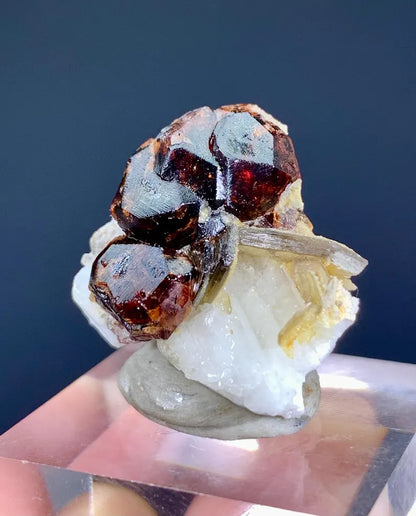 Red Sessartite Garnet Crystal Specimen from Pakistan - 10 Grams