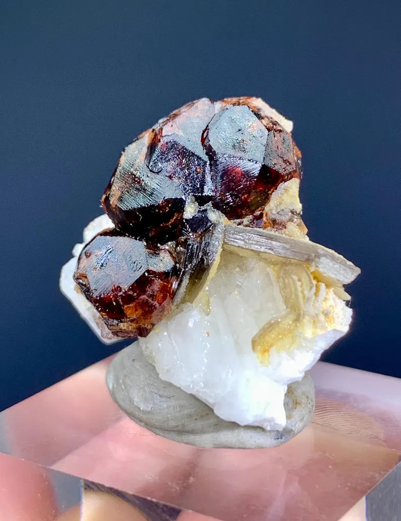 Red Sessartite Garnet Crystal Specimen from Pakistan - 10 Grams