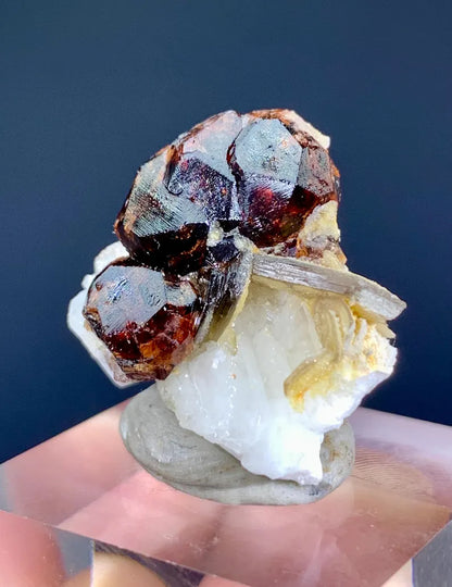 Red Sessartite Garnet Crystal Specimen from Pakistan - 10 Grams