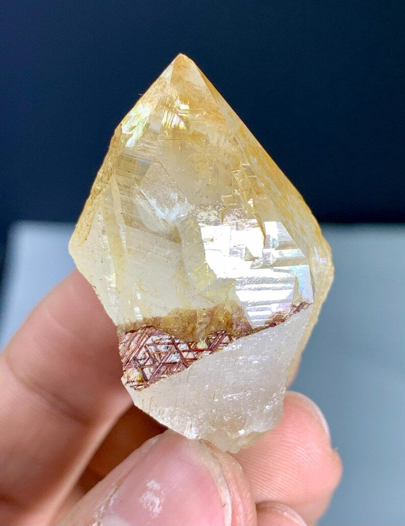 Rare Sagenite Rutile on Quartz from Skardu Pakistan - 24 Gram