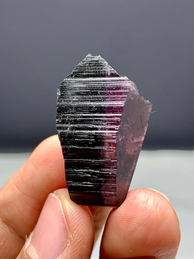 Pink Cap Tourmaline Crystal from Afghanistan - 42.00 Carats