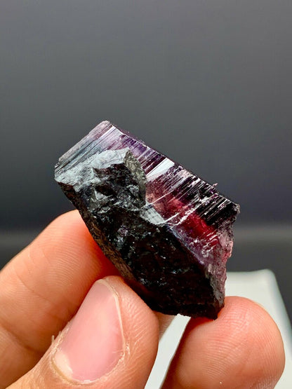 Pink Cap Tourmaline Crystal from Afghanistan - 42.00 Carats
