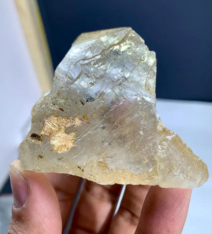 Golden Sagenite Rutile on Quartz from Pakistan - 167 Gram