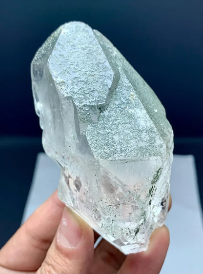 Double terminated Chlorinated Quartz Crystal from Pakistan - 258 Grams