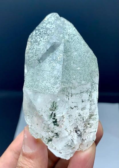 Double terminated Chlorinated Quartz Crystal from Pakistan - 258 Grams