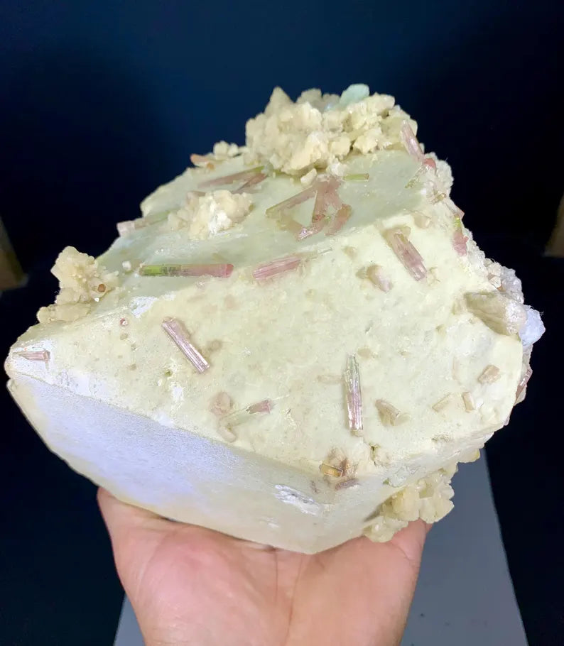 Bicolor Tourmalines With Topaz, Lepidolite, Pollucite and Feldspar combine Specimen from Pakistan - 2.5 KG