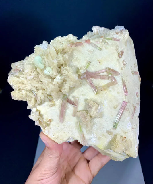 Bicolor Tourmalines With Topaz, Lepidolite, Pollucite and Feldspar combine Specimen from Pakistan - 2.5 KG