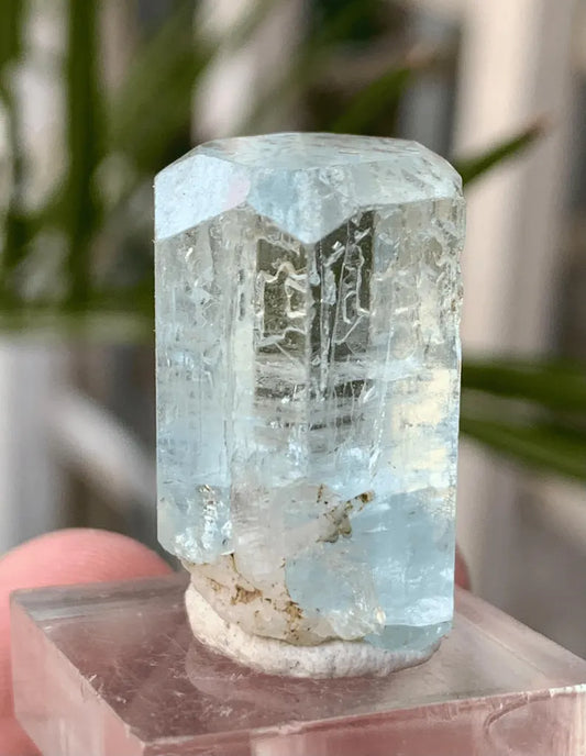 TRansparent Blue Diamond CUt Aquamarine Crystal from Pakistan - 53.00 Carats
