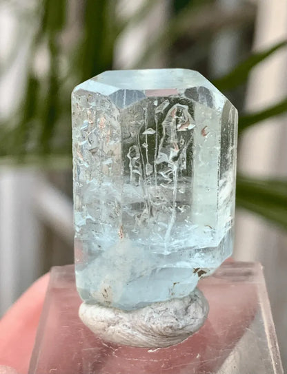 TRansparent Blue Diamond CUt Aquamarine Crystal from Pakistan - 53.00 Carats