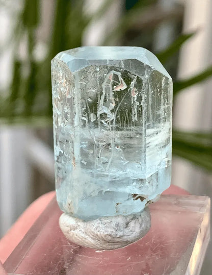 TRansparent Blue Diamond CUt Aquamarine Crystal from Pakistan - 53.00 Carats